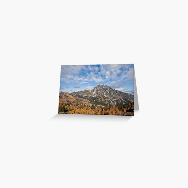 Mount Stuart and Headlight Basin in the Fall Greeting Card