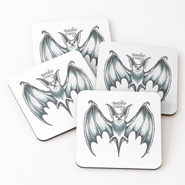 Item preview, Black and White Bat - Batshit Crazy designed and sold by The White Bat.