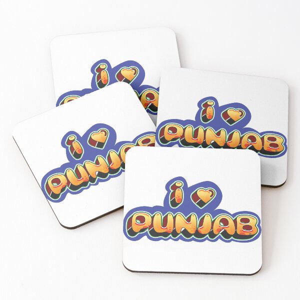 Item preview, I love Punjab Stickers , Punjabi Sticker , Phone stuff , Desi Stickers, Blue, Yellow designed and sold by punjabstreet.