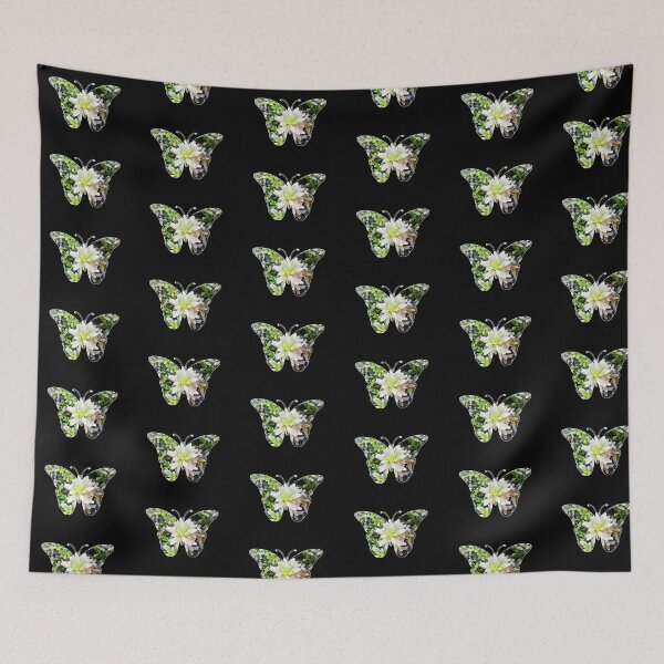 Item preview, White Flowers and Green Leaves Butterfly designed and sold by ChibiKolossus.