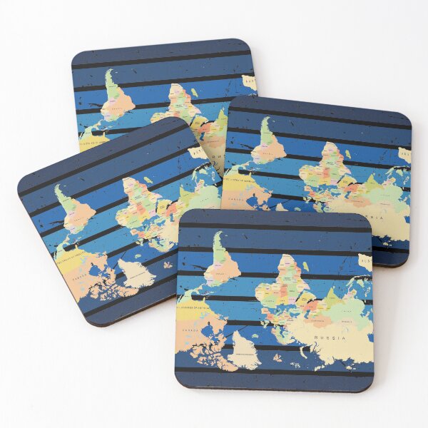 Item preview, upside down world map designed and sold by samah82.