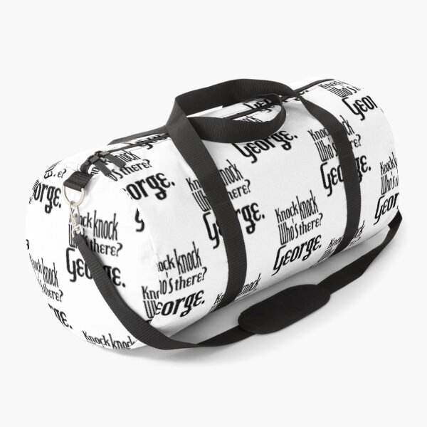Item preview, Knock knock-who's there-George-name-funny-for him-black-white designed and sold by DrStickerManiac.