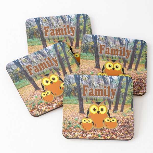 Item preview, Family of owls  designed and sold by helenkaiy.