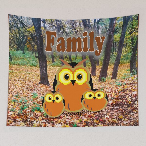 Item preview, Family of owls  designed and sold by helenkaiy.