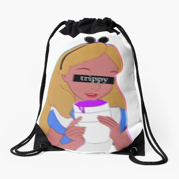 Trippy Alice Drawstring Bag
