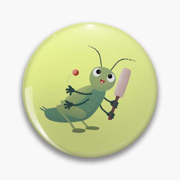 Item preview, Cute green cricket insect cartoon illustration designed and sold by FrogFactory.