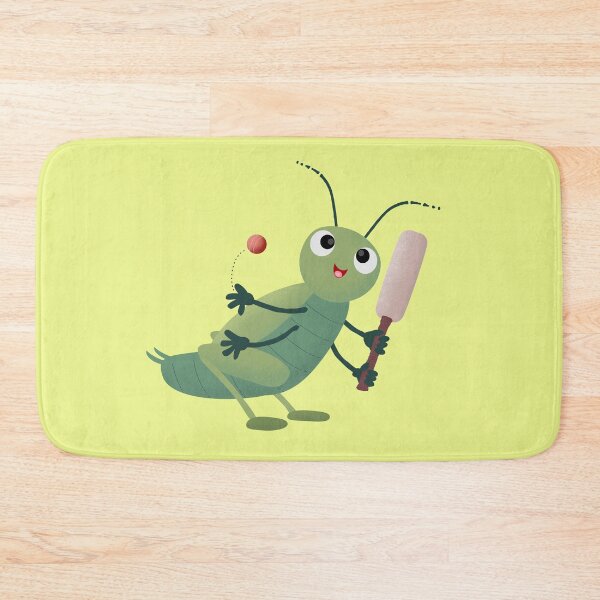 Item preview, Cute green cricket insect cartoon illustration designed and sold by FrogFactory.