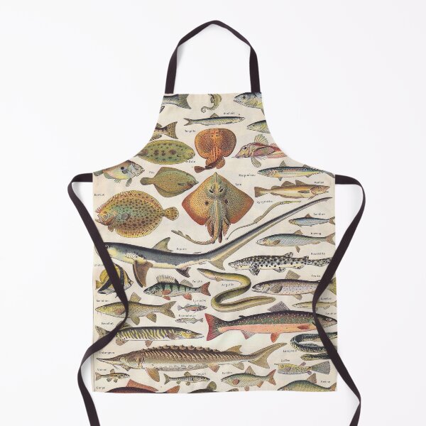 Item preview, Adolphe Millot Fish Larousse Encyclopedia Vintage Scientific Illustration Educational Lithograph designed and sold by Ejaaz.