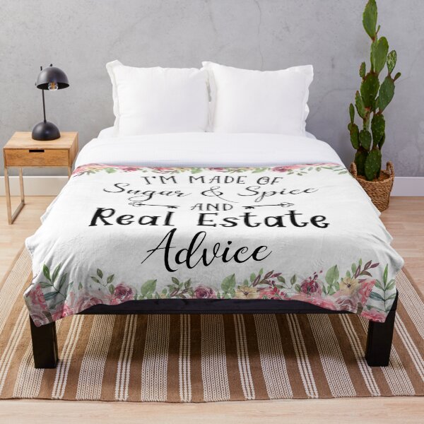 Artikelvorschau, I'M MADE OF SUGAR AND SPICE AND REAL ESTATE ADVICE entworfen und verkauft von LQTDesigns.