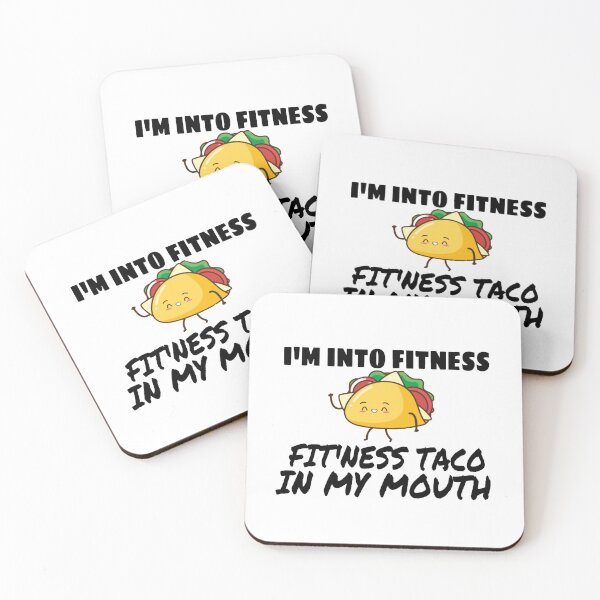Item preview, I'm INTO FITNESS FIT'NESS TACO IN MY MOUTH, food shirt, funny food shirt designed and sold by ASsi-Eve.