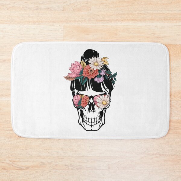 Item preview,  Skull Mom Life - Floral and Sunglasses 002 designed and sold by Gymmer-Life.