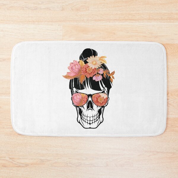 Item preview,  Skull Mom Life - Floral and Sunglasses 001 designed and sold by Gymmer-Life.