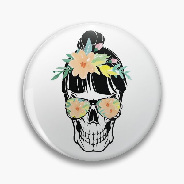 Item preview,  Skull Mom Life - Floral and Sunglasses 003 designed and sold by Gymmer-Life.