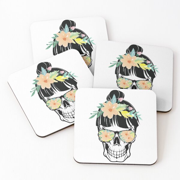 Item preview,  Skull Mom Life - Floral and Sunglasses 003 designed and sold by Gymmer-Life.