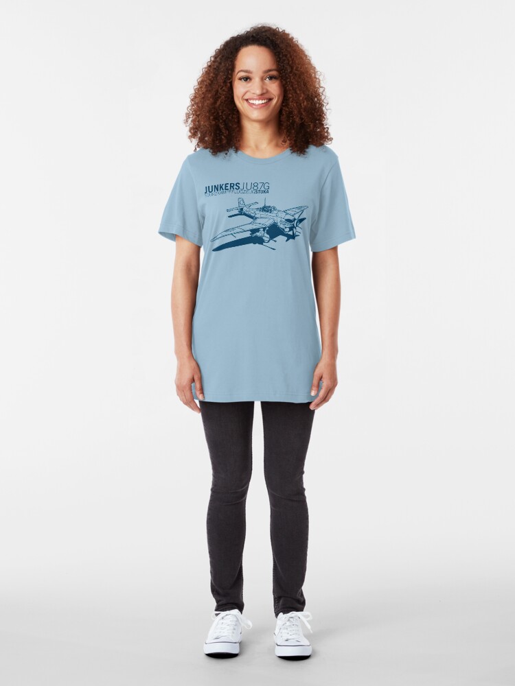 Alternate view of Stuka Tank Buster Slim Fit T-Shirt