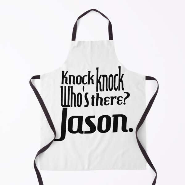 Item preview, Knock knock-who's there-Jason-name-funny-for him-black-white designed and sold by DrStickerManiac.