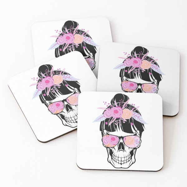 Item preview,  Skull Mom Life - Floral and Sunglasses 004 designed and sold by Gymmer-Life.
