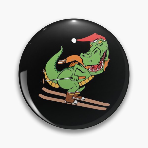 Item preview, T-Rex Dinosaur Skiing designed and sold by OnepixArt.