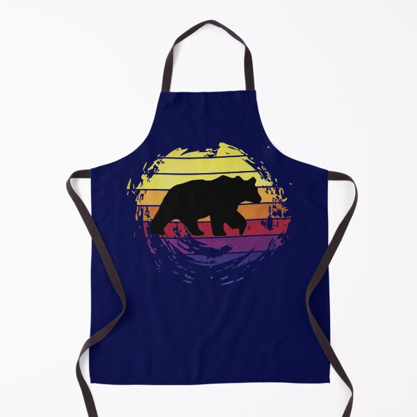 Item preview, Bear carnivoran animal on retrostyle retro background designed and sold by ChatterFox.