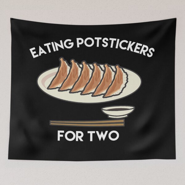 Item preview, Eating potstickers for two designed and sold by bellatierra.