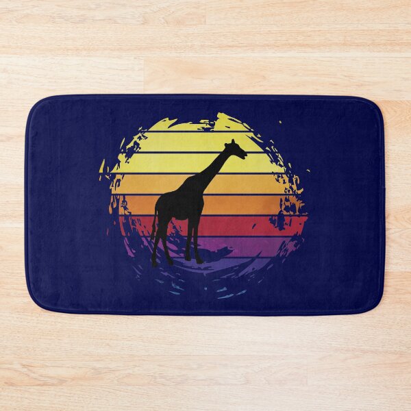Item preview, An African Giraffe animal on retrostyle retro background designed and sold by ChatterFox.