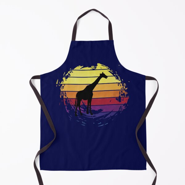 Item preview, An African Giraffe animal on retrostyle retro background designed and sold by ChatterFox.