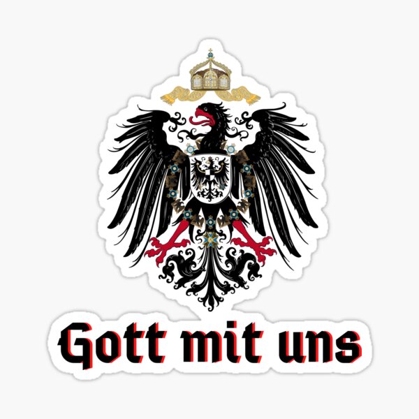 Gott mit uns - Wappen Deutsches Kaiserreich  Sticker