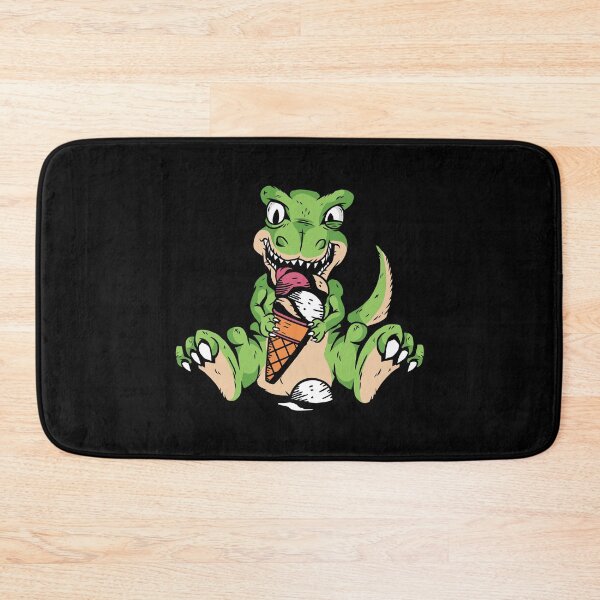 Item preview, T-Rex Dinosaur Eating Ice Cream designed and sold by OnepixArt.
