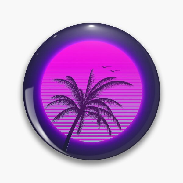 Item preview, 80s Retro Sunset Vaporwave Sun Palm Tree designed and sold by amos20111.