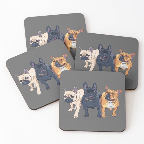 Item preview, The Three French Bulldogs designed and sold by Bienle12.