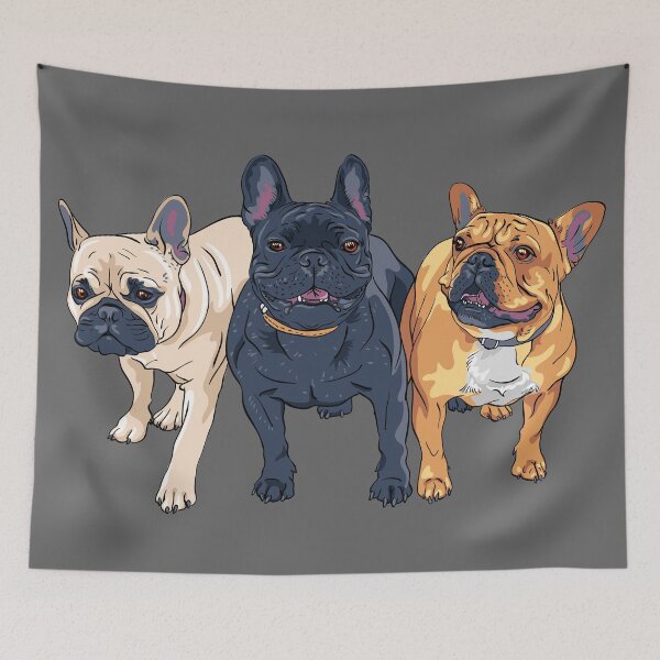 Item preview, The Three French Bulldogs designed and sold by Bienle12.