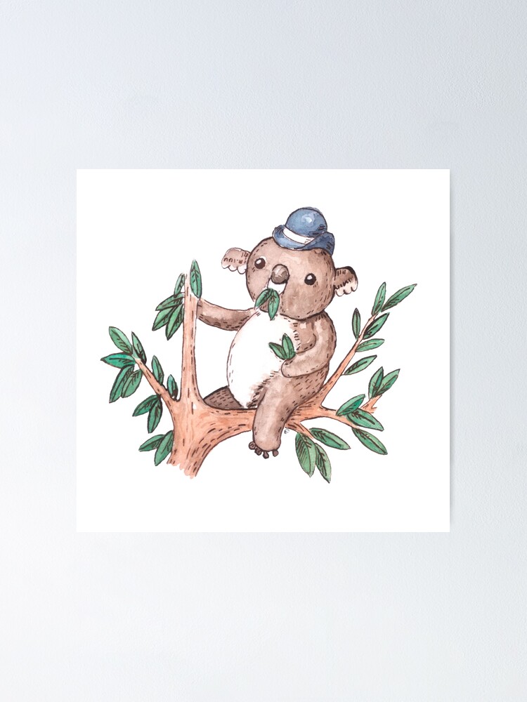 Thumbnail 1 of 3, Poster, Cute Koala Bear designed and sold by RapiLoco.