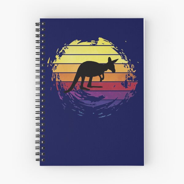 Item preview, Kangaroo animal on retrostyle retro background designed and sold by ChatterFox.