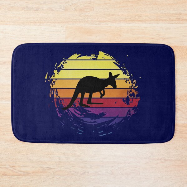 Item preview, Kangaroo animal on retrostyle retro background designed and sold by ChatterFox.