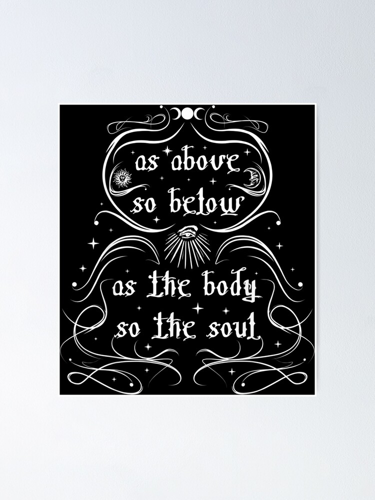 As Above So Below Wiccan Pagan T-Shirt For Witches As Above So Below Wiccan Pagan T-Shirt For Witches