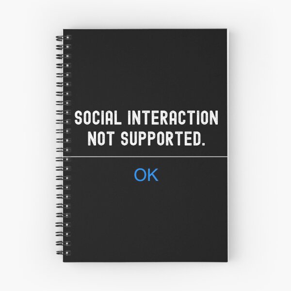 Item preview, Social Interaction Not Supported designed and sold by henrymencia.