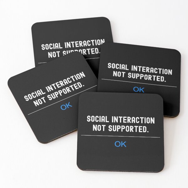 Item preview, Social Interaction Not Supported designed and sold by henrymencia.