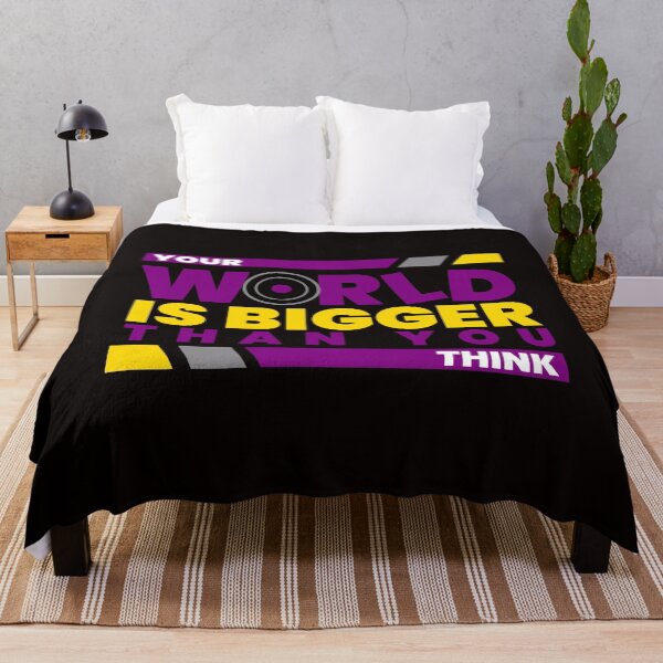 Item preview, YOUR WORLD IS BIGGER THAN YOU THINK gift for women men kids designed and sold by LYSandCo.