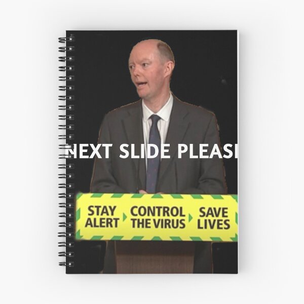 Item preview, Chris whitty - "next slide please" meme designed and sold by Alessandro Portavoce.