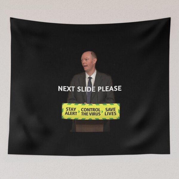 Item preview, Chris whitty - "next slide please" meme designed and sold by Alessandro Portavoce.
