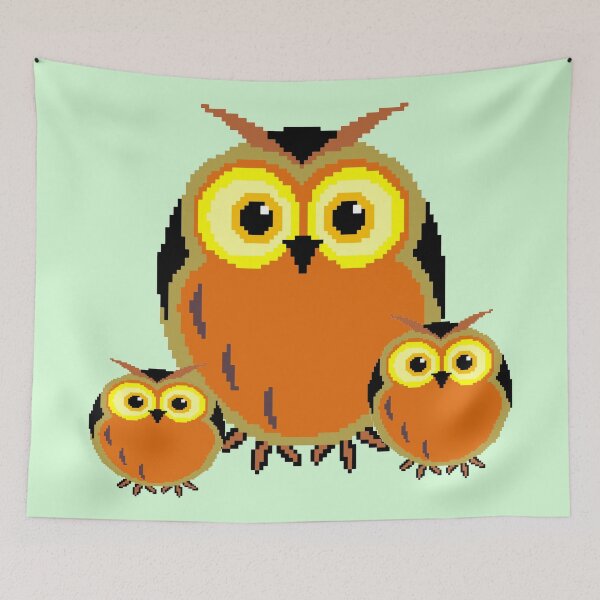 Item preview, A family of owls designed and sold by helenkaiy.