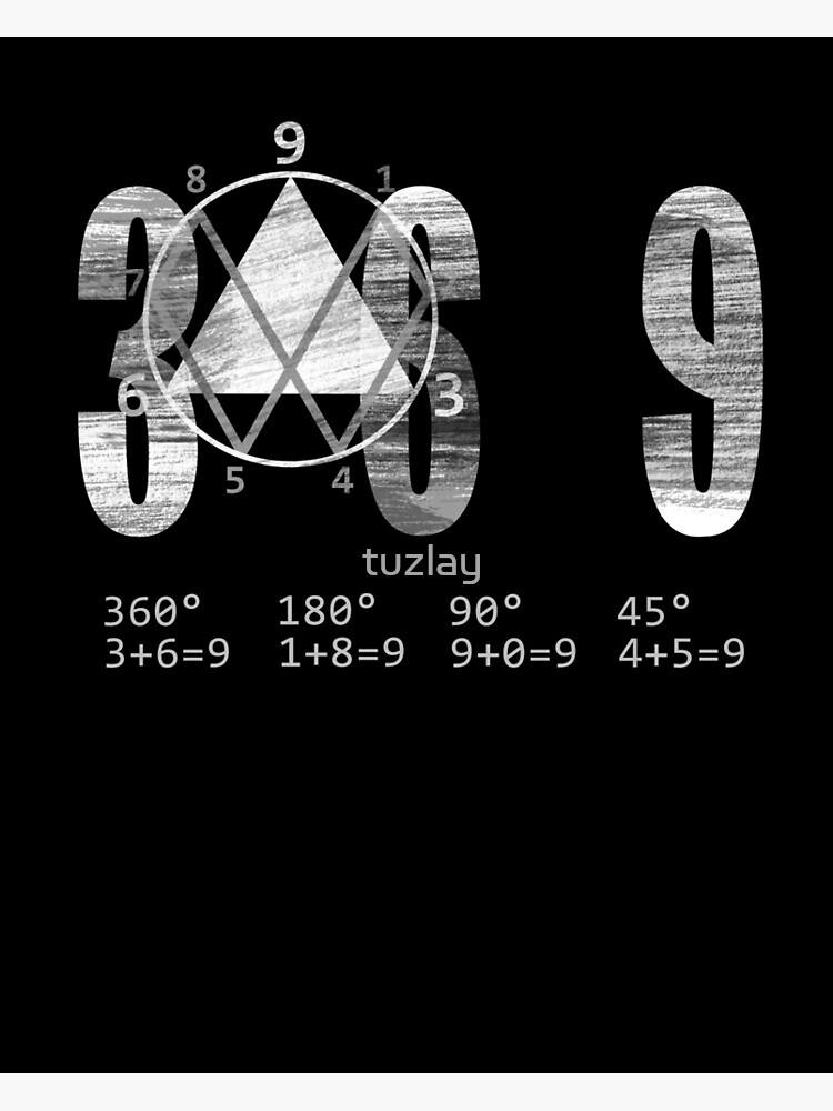 3 6 9 Key (on black)