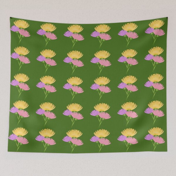 Item preview, Spring flowers bouquet. Beautiful flowers. Yellow, pink and purple aster flower designed and sold by Liza-RKS.