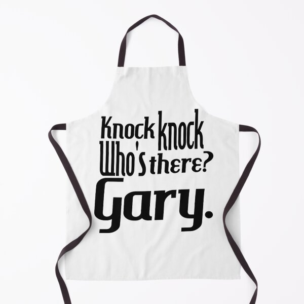 Item preview, Knock knock-who's there-Gary-name-funny-for him-black-white designed and sold by DrStickerManiac.