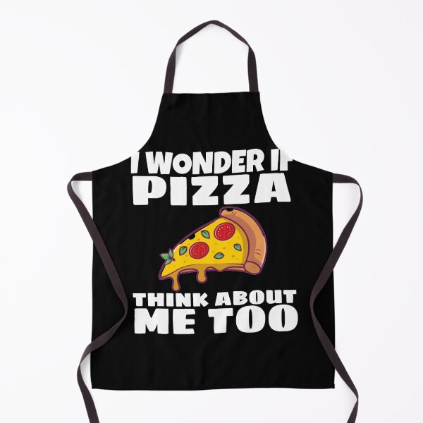 Item preview, I WONDER IF PIZZA THINK ABOUT ME TOO, food shirt, funny food shirt designed and sold by ASsi-Eve.