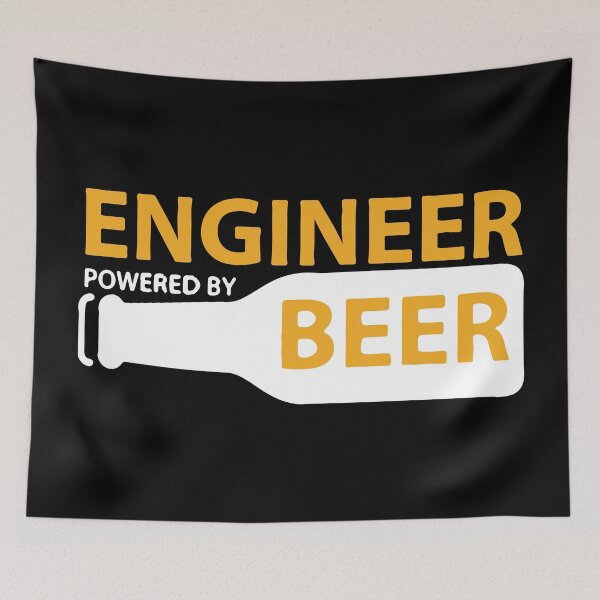 Item preview, Engineer Powered By Beer designed and sold by Creativenetic.