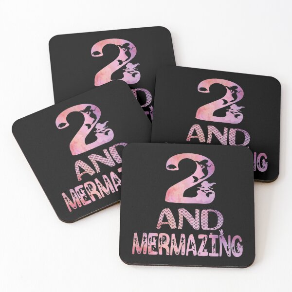 Item preview, 2 And Mermazing Girl 2nd Birthday Mermaid Lover Party print designed and sold by Grabitees.