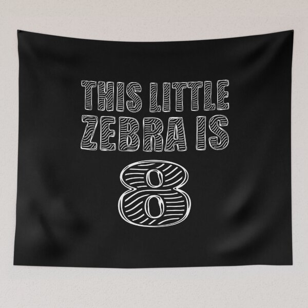 Item preview, This Little Zebra Is 8 Years Old 8th Birthday Zoo Party design designed and sold by Grabitees.