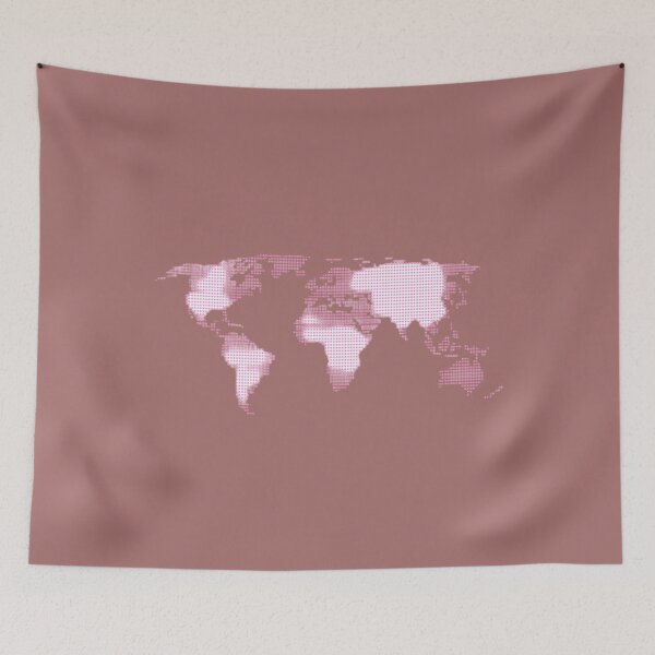 Item preview, My design is on the world map in pink designed and sold by Fouad1990.