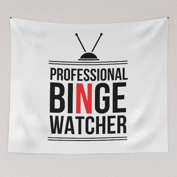 Item preview, Professional Binger Watcher- Black designed and sold by Vaishnavi Deo.